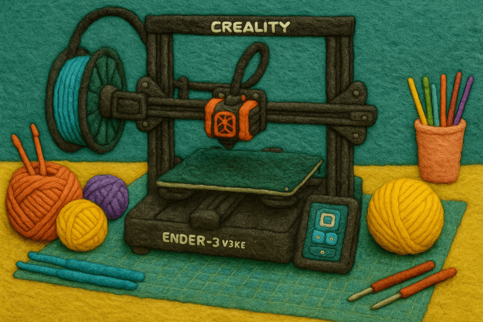 Ender-3 V3 KE Review for Beginners – 3D Printing on Linux Mint as a Fiber Artist